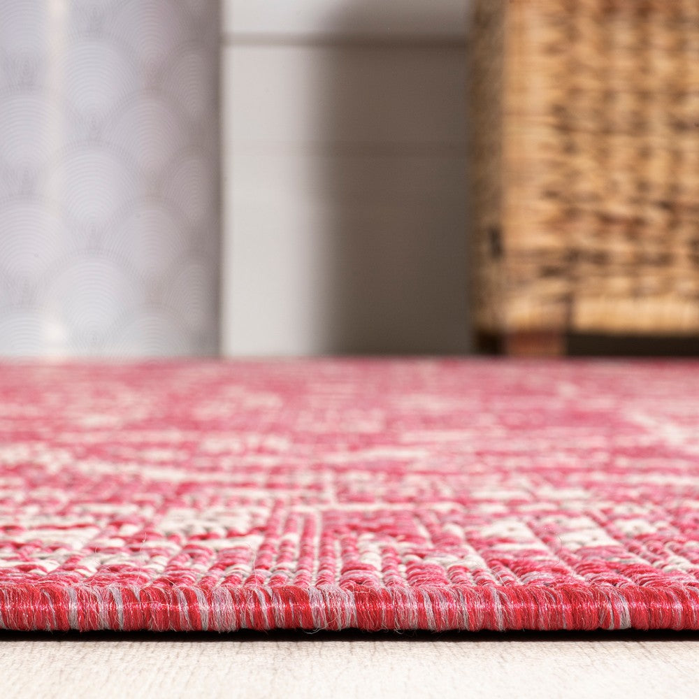 Kayla Bohemian Medallion Textured Weave Indoor/outdoor Area Rug