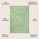 Kayla Bohemian Medallion Textured Weave Indoor/outdoor Area Rug