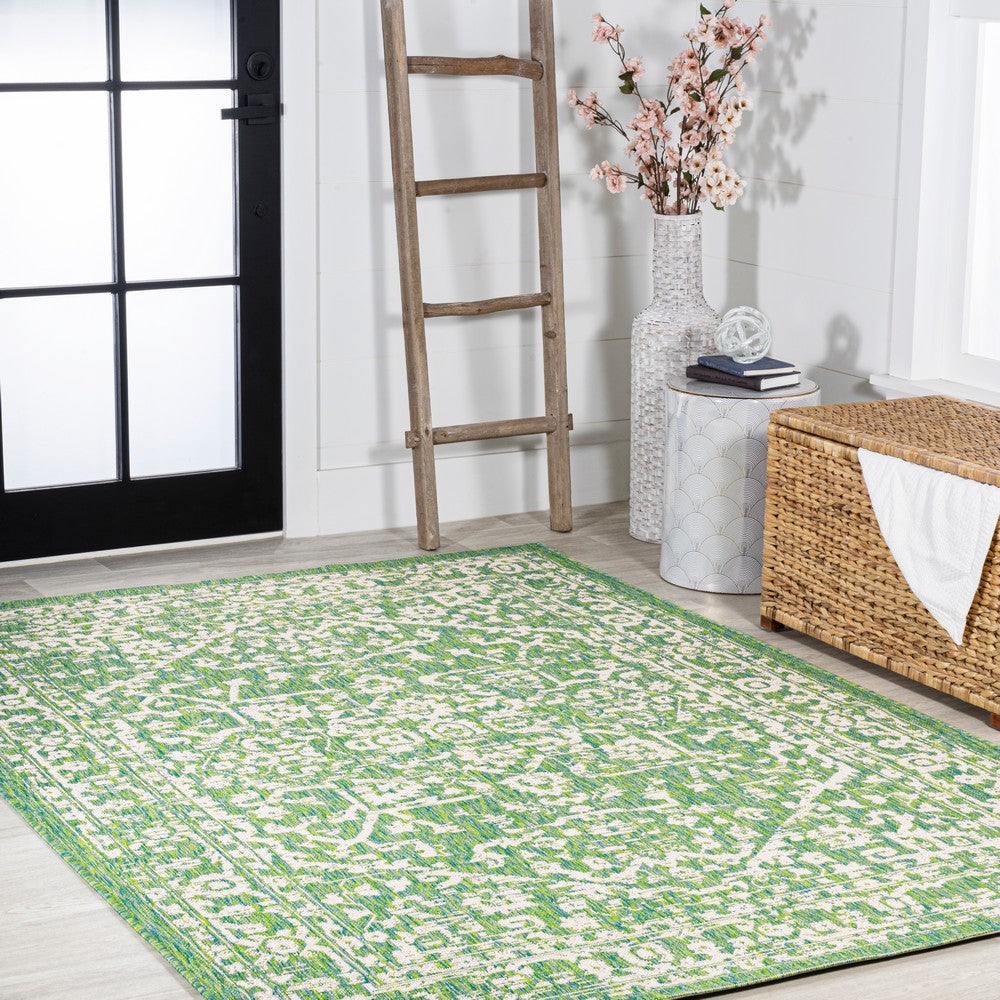 Kayla Bohemian Medallion Textured Weave Indoor/outdoor Area Rug