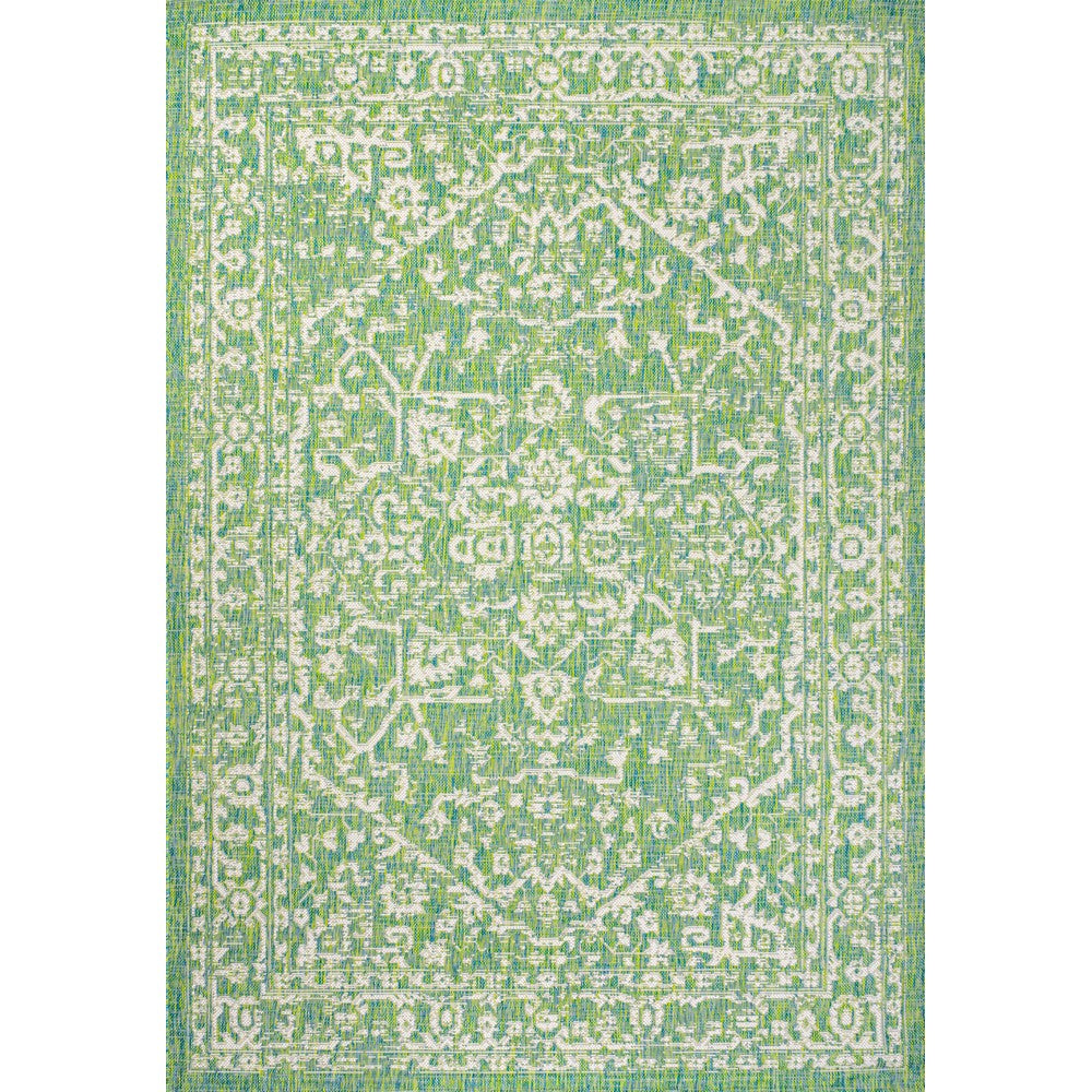 Kayla Bohemian Medallion Textured Weave Indoor/outdoor Area Rug