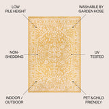 Kayla Bohemian Medallion Textured Weave Indoor/outdoor Area Rug