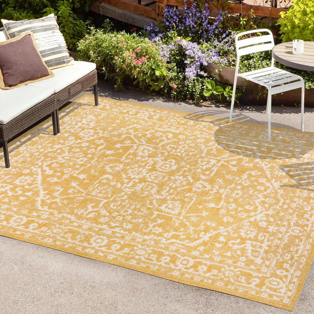 Kayla Bohemian Medallion Textured Weave Indoor/outdoor Area Rug