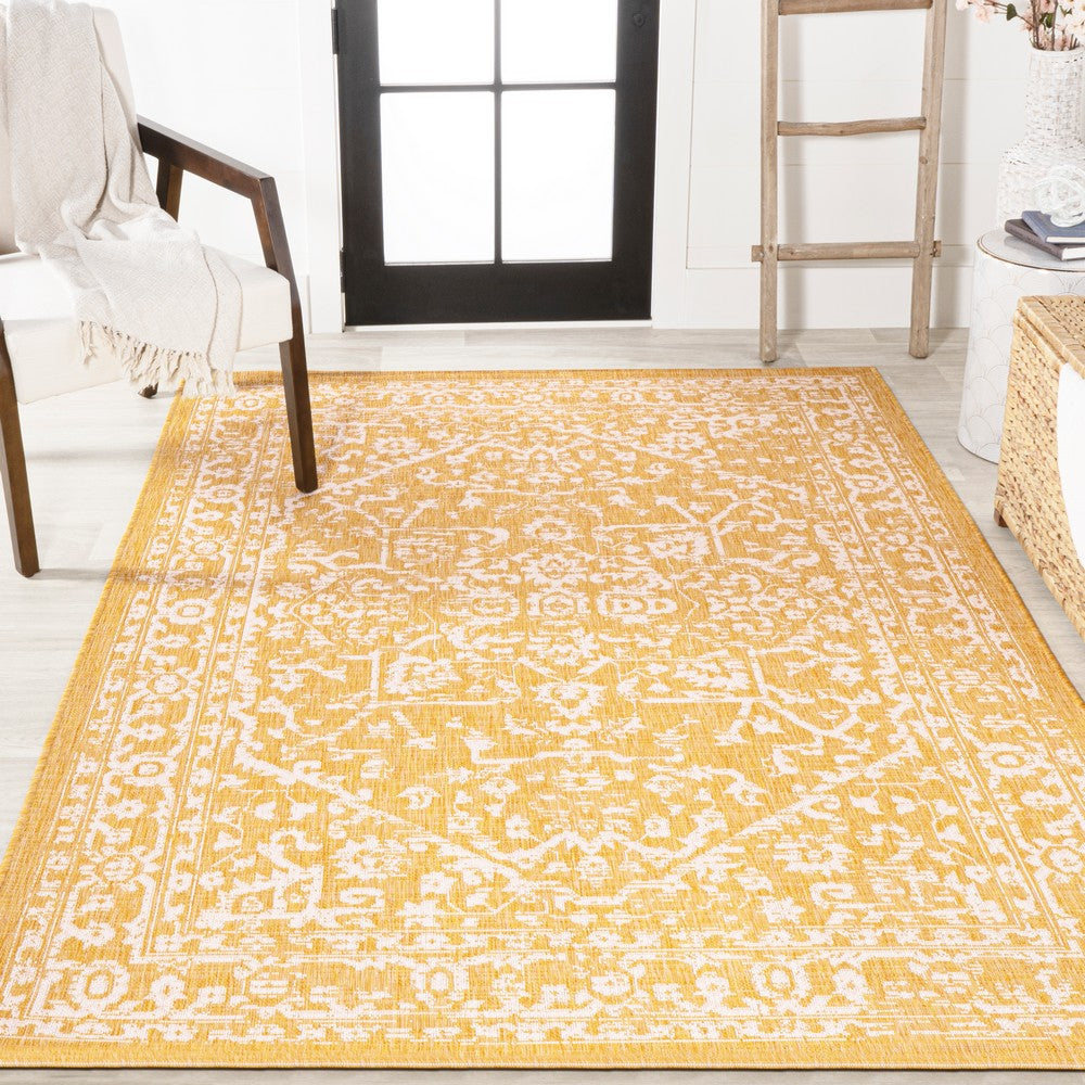Kayla Bohemian Medallion Textured Weave Indoor/outdoor Area Rug