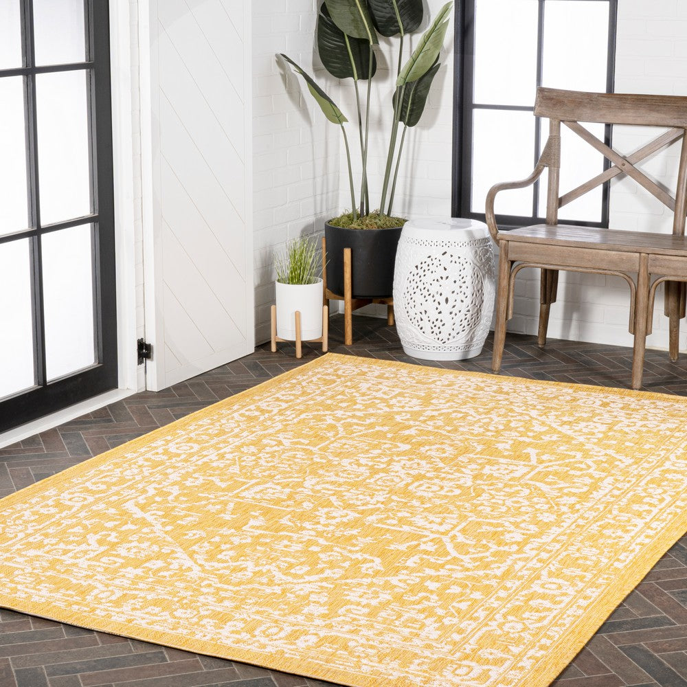 Kayla Bohemian Medallion Textured Weave Indoor/outdoor Area Rug