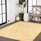 Kayla Bohemian Medallion Textured Weave Indoor/outdoor Area Rug