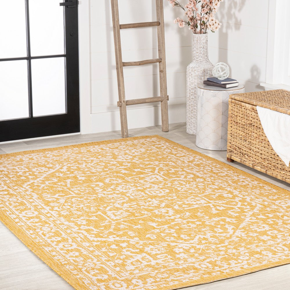 Kayla Bohemian Medallion Textured Weave Indoor/outdoor Area Rug