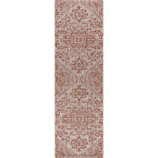 Cascade Bohemian Medallion Textured Weave Indoor/outdoor Runner Rug