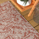 Cascade Bohemian Medallion Textured Weave Indoor/outdoor Square Rug