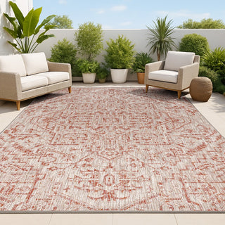 Cascade Bohemian Medallion Textured Weave Indoor/outdoor Area Rug