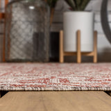 Cascade Bohemian Medallion Textured Weave Indoor/outdoor Runner Rug