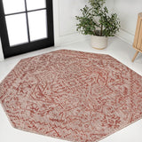 Cascade Bohemian Medallion Textured Weave Indoor/outdoor Octagon Rug