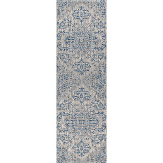 Cascade Bohemian Medallion Textured Weave Indoor/outdoor Runner Rug