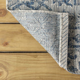 Cascade Bohemian Medallion Textured Weave Indoor/outdoor Runner Rug