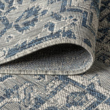 Cascade Bohemian Medallion Textured Weave Indoor/outdoor Runner Rug