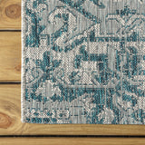 Cascade Bohemian Medallion Textured Weave Indoor/outdoor Runner Rug