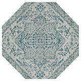 Cascade Bohemian Medallion Textured Weave Indoor/outdoor Octagon Rug