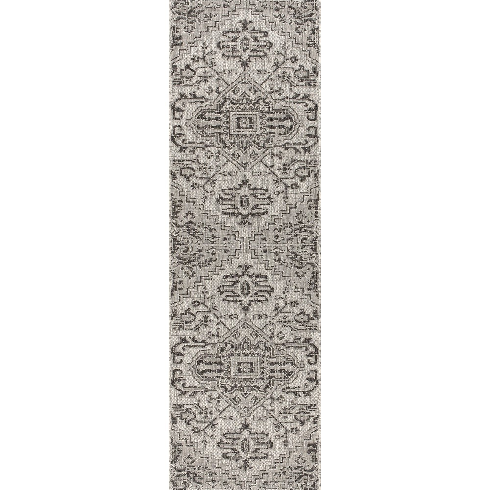 Cascade Bohemian Medallion Textured Weave Indoor/outdoor Runner Rug