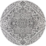 Cascade Bohemian Medallion Textured Weave Indoor/outdoor Round Rug