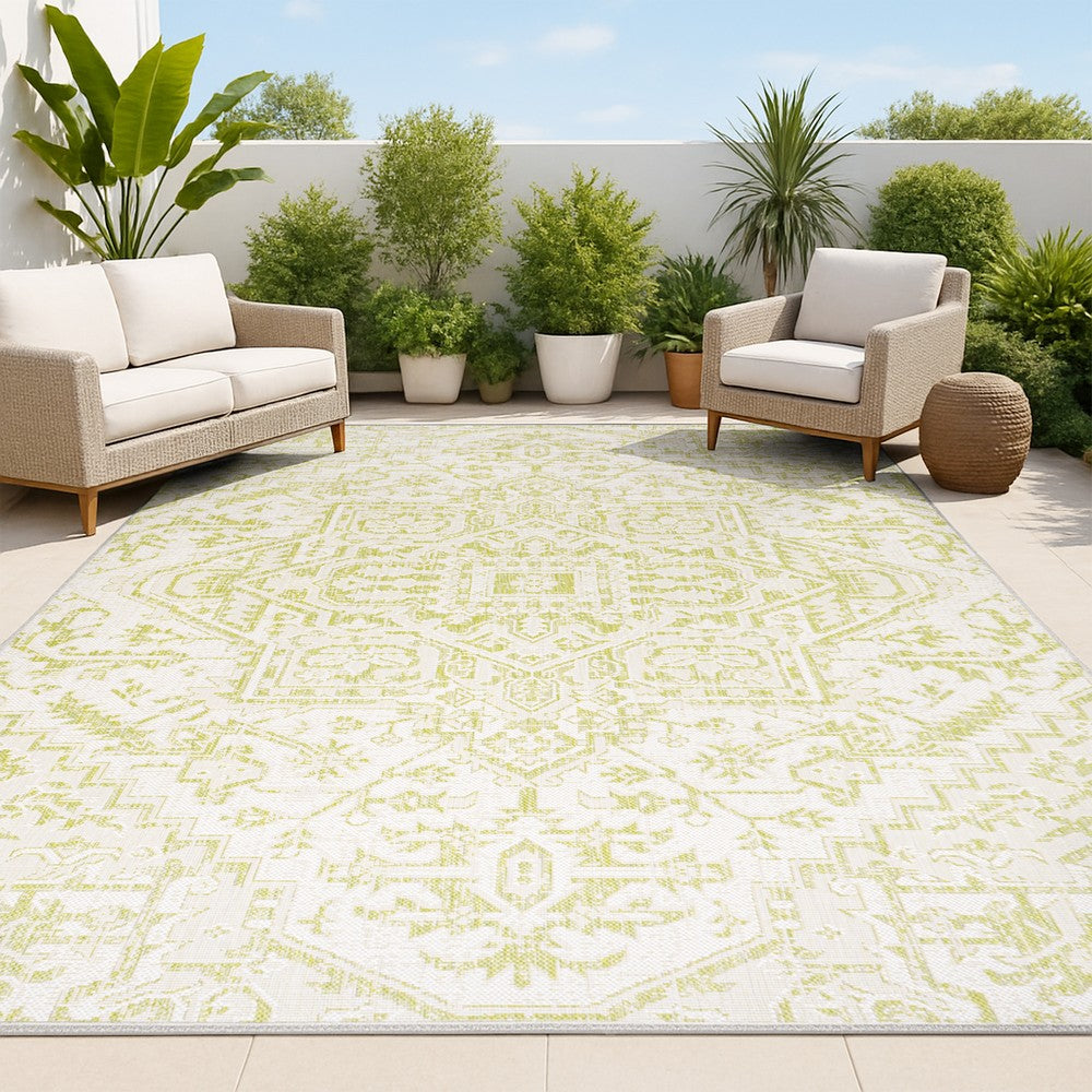 Cascade Bohemian Medallion Textured Weave Indoor/outdoor Area Rug