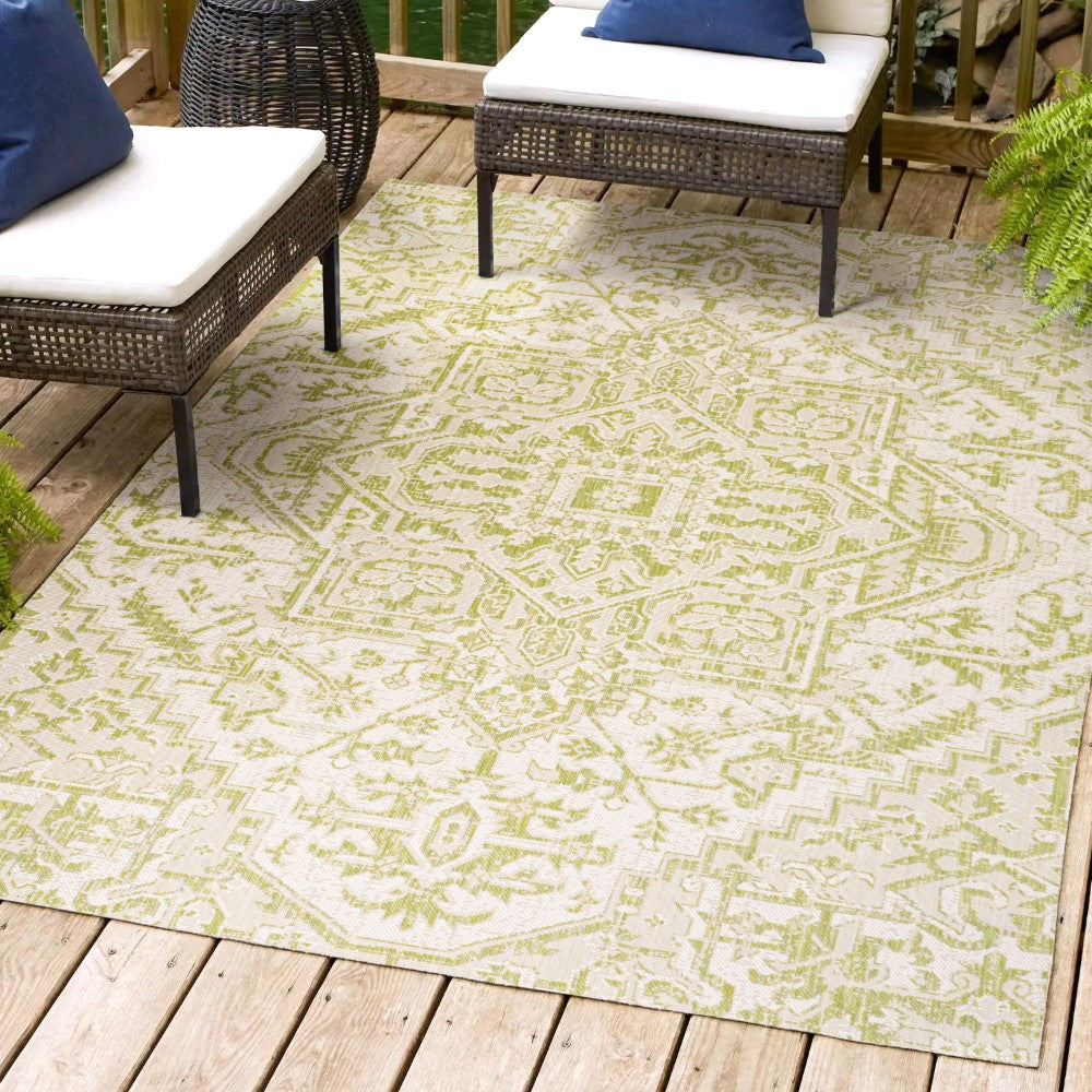 Cascade Bohemian Medallion Textured Weave Indoor/outdoor Area Rug