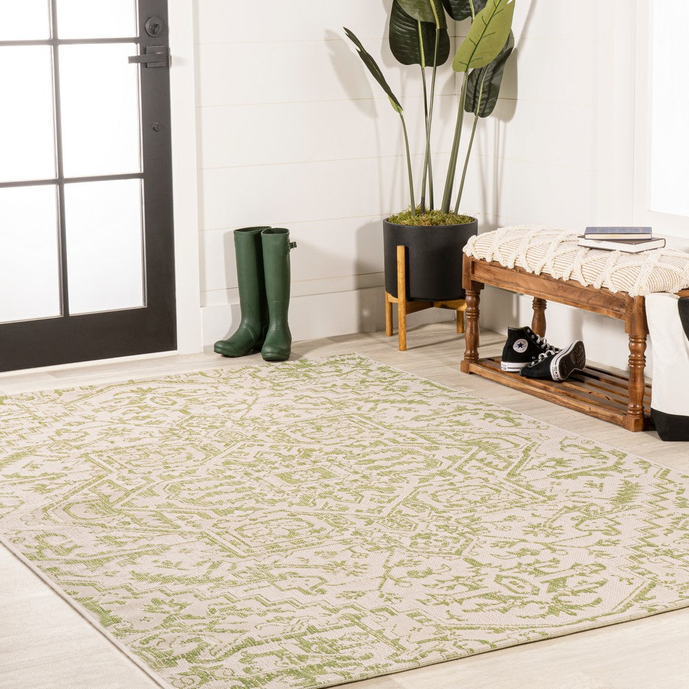 Cascade Bohemian Medallion Textured Weave Indoor/outdoor Area Rug