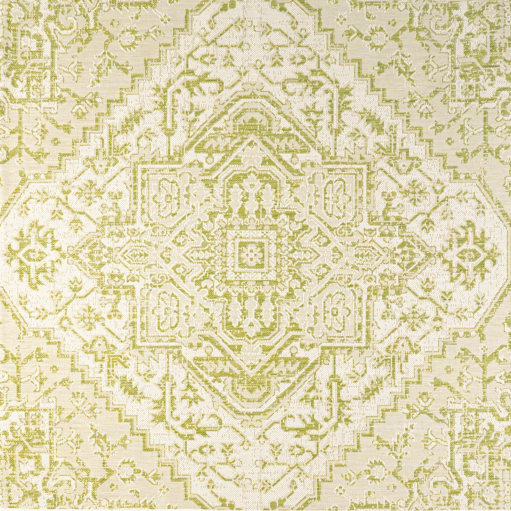 Cascade Bohemian Medallion Textured Weave Indoor/outdoor Square Rug