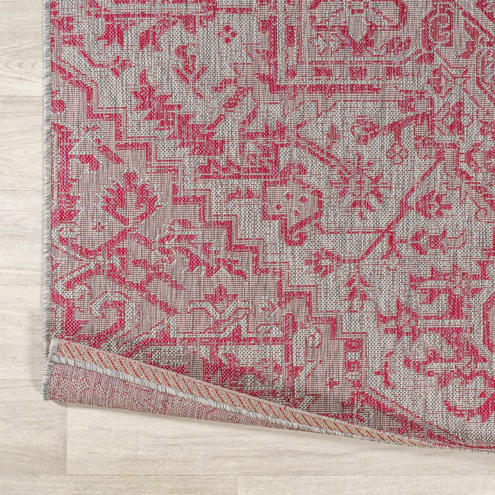 Cascade Bohemian Medallion Textured Weave Indoor/outdoor Runner Rug