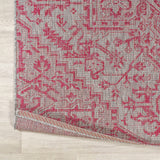 Cascade Bohemian Medallion Textured Weave Indoor/outdoor Runner Rug