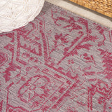 Cascade Bohemian Medallion Textured Weave Indoor/outdoor Runner Rug