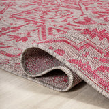 Cascade Bohemian Medallion Textured Weave Indoor/outdoor Runner Rug