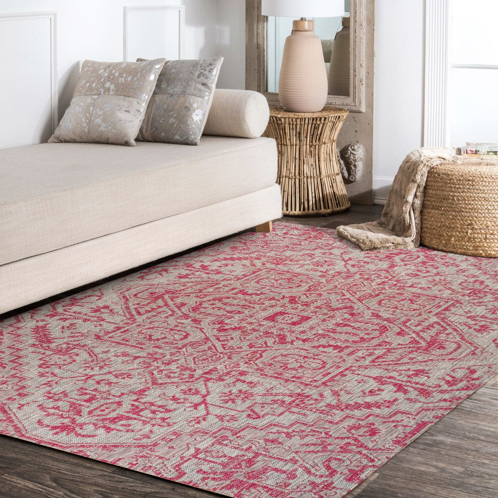 Cascade Bohemian Medallion Textured Weave Indoor/outdoor Area Rug