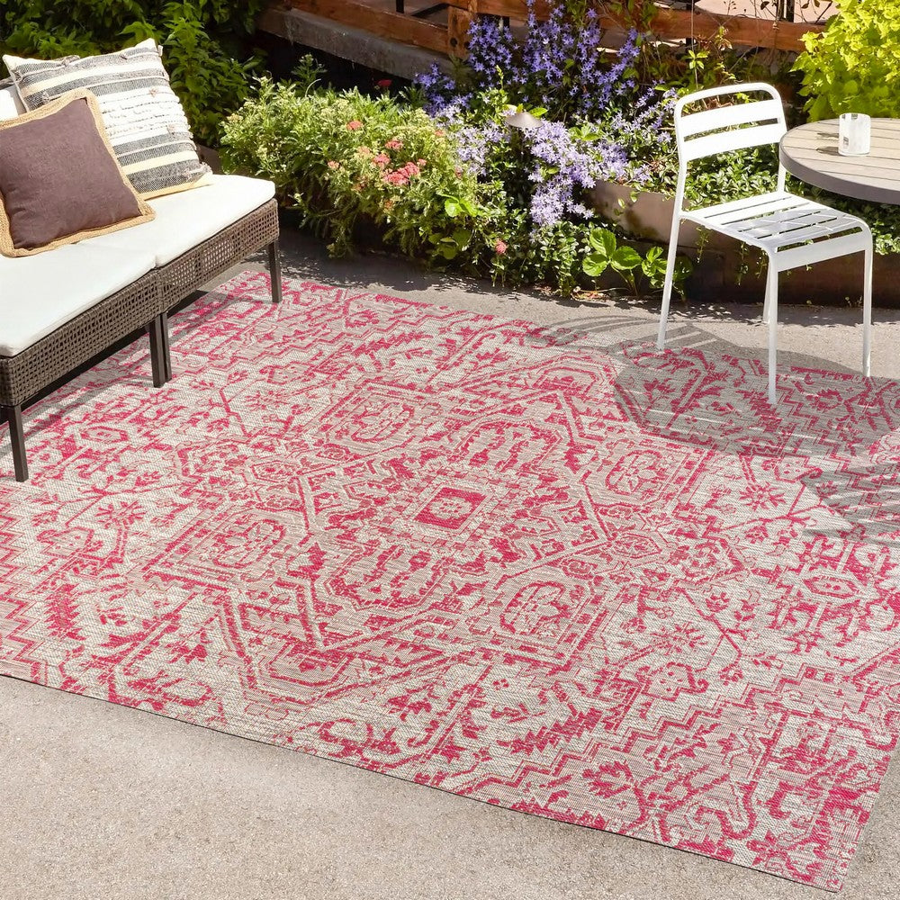 Cascade Bohemian Medallion Textured Weave Indoor/outdoor Area Rug