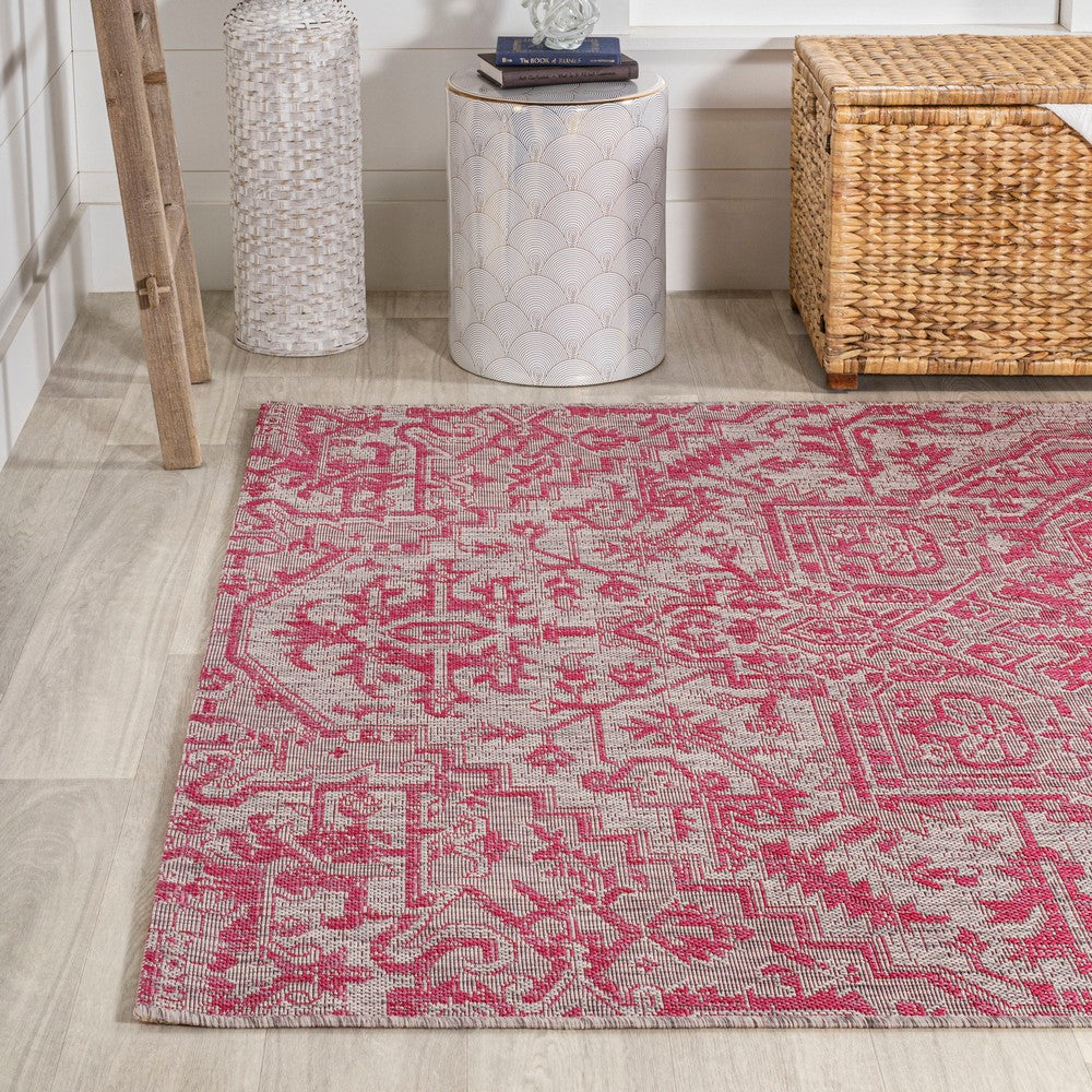 Cascade Bohemian Medallion Textured Weave Indoor/outdoor Area Rug
