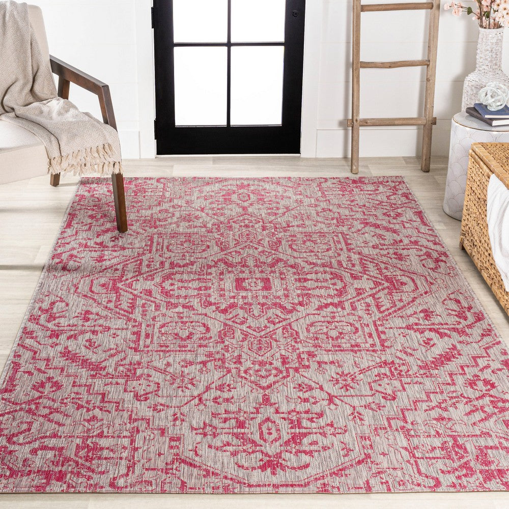 Cascade Bohemian Medallion Textured Weave Indoor/outdoor Area Rug
