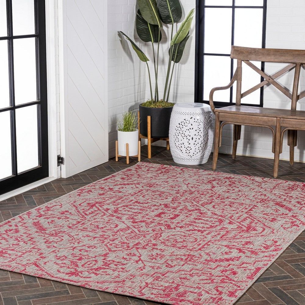 Cascade Bohemian Medallion Textured Weave Indoor/outdoor Area Rug