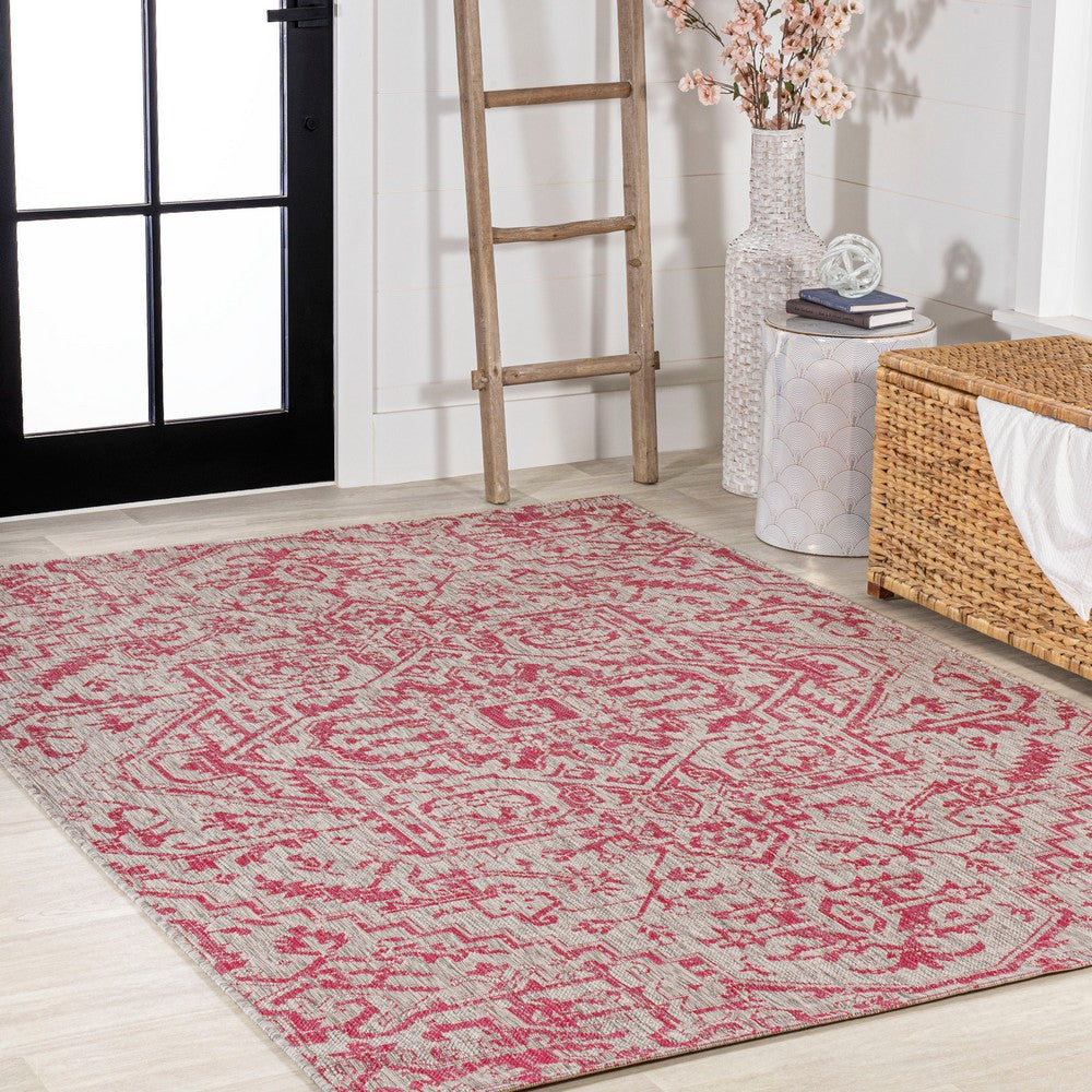 Cascade Bohemian Medallion Textured Weave Indoor/outdoor Area Rug