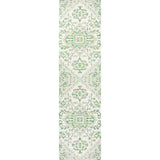Cascade Bohemian Medallion Textured Weave Indoor/outdoor Runner Rug