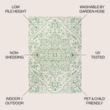 Cascade Bohemian Medallion Textured Weave Indoor/outdoor Area Rug