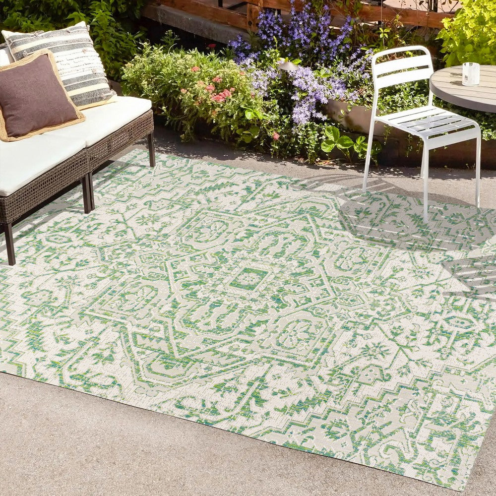 Cascade Bohemian Medallion Textured Weave Indoor/outdoor Area Rug