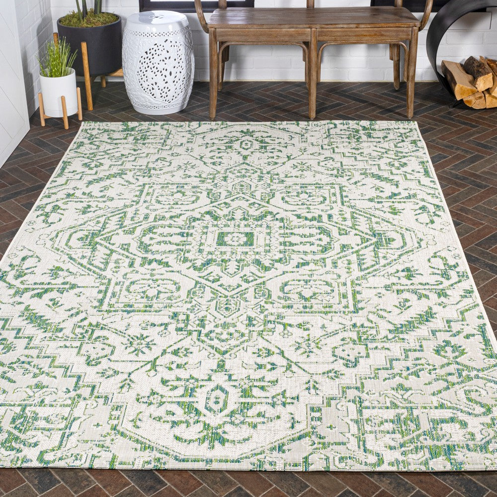 Cascade Bohemian Medallion Textured Weave Indoor/outdoor Area Rug