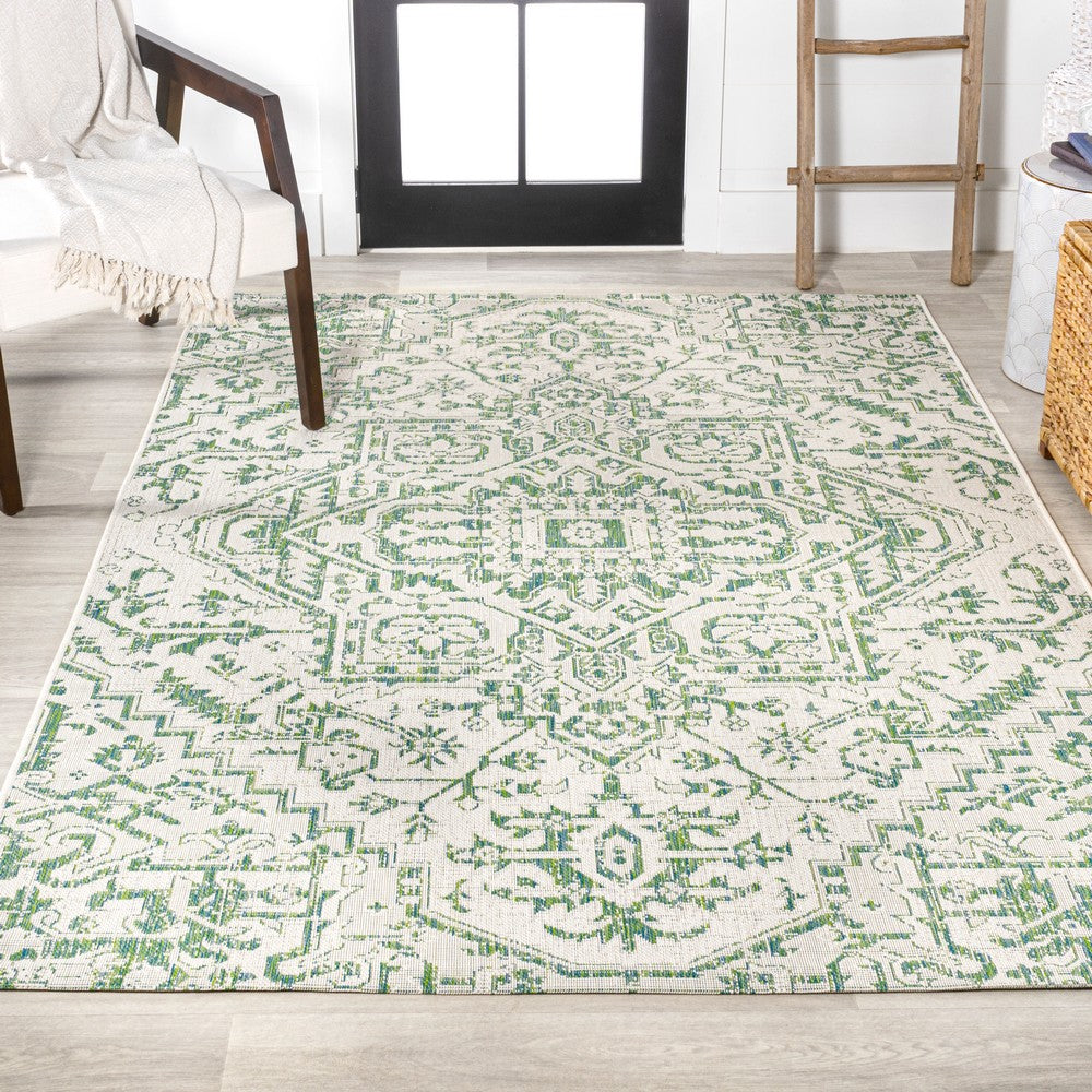 Cascade Bohemian Medallion Textured Weave Indoor/outdoor Area Rug