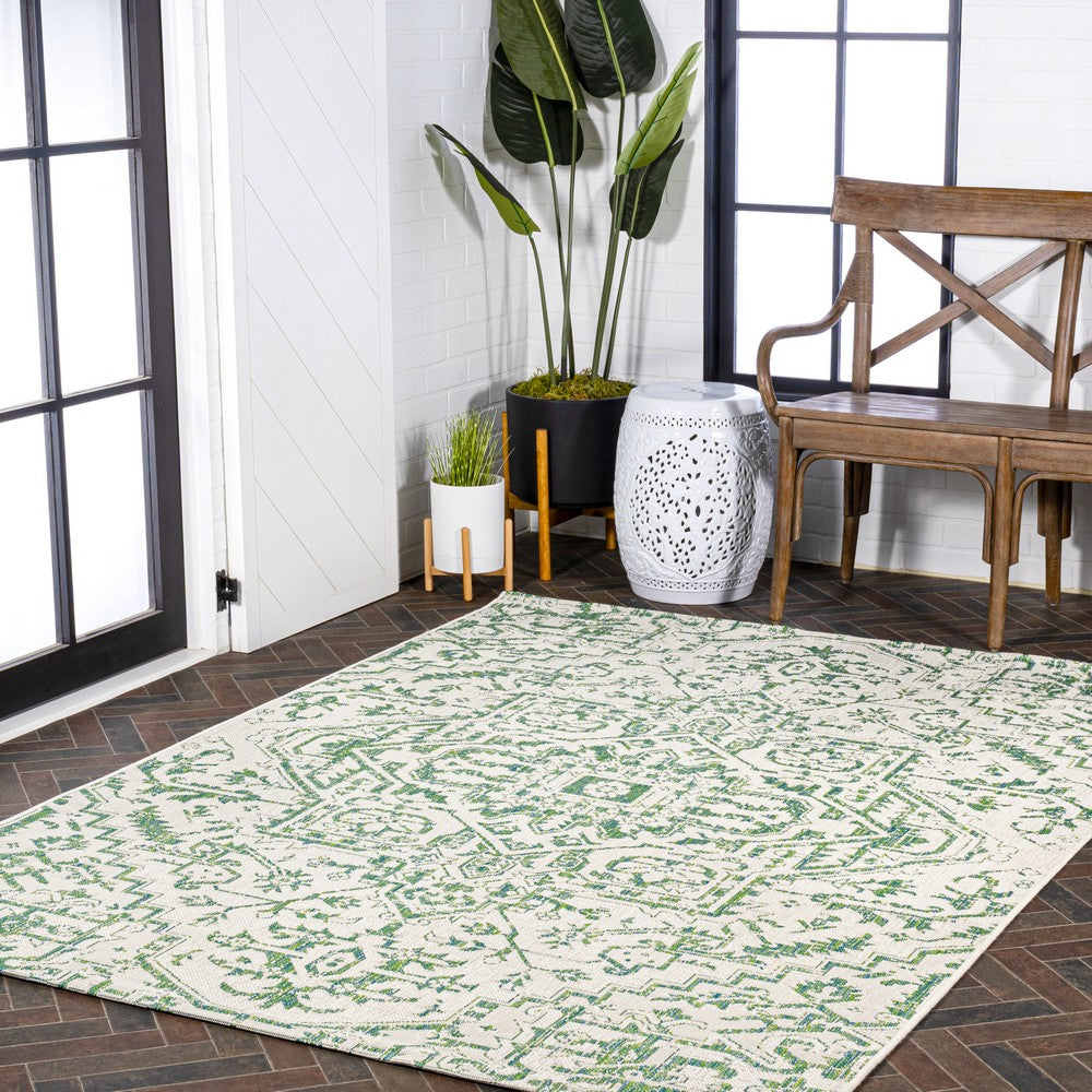 Cascade Bohemian Medallion Textured Weave Indoor/outdoor Area Rug