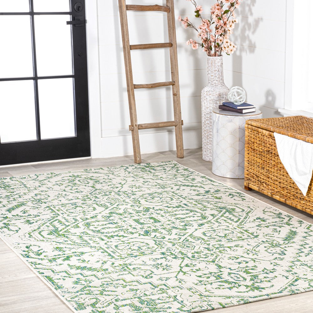 Cascade Bohemian Medallion Textured Weave Indoor/outdoor Area Rug