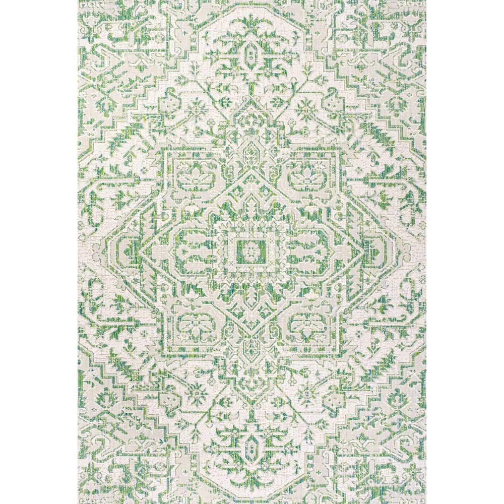 Cascade Bohemian Medallion Textured Weave Indoor/outdoor Area Rug