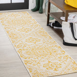 Cascade Bohemian Medallion Textured Weave Indoor/outdoor Runner Rug