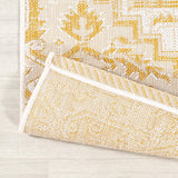 Cascade Bohemian Medallion Textured Weave Indoor/outdoor Runner Rug