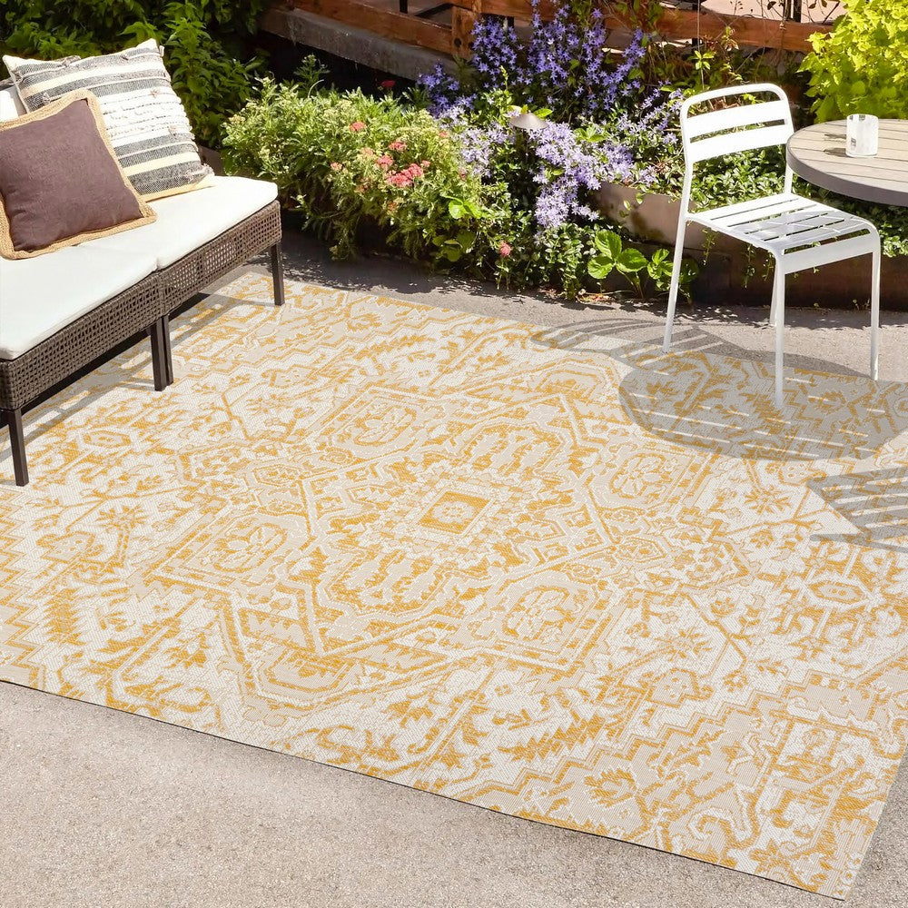 Cascade Bohemian Medallion Textured Weave Indoor/outdoor Area Rug