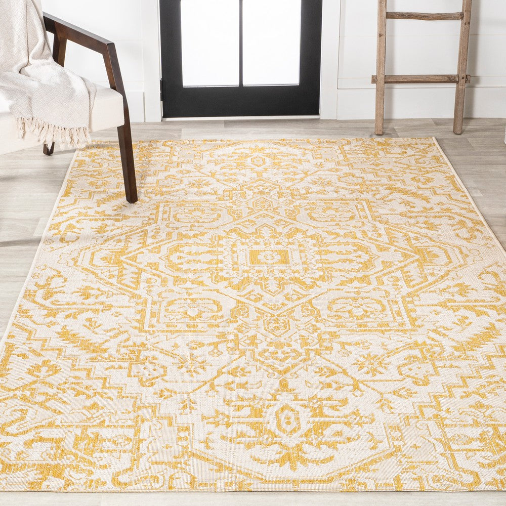 Cascade Bohemian Medallion Textured Weave Indoor/outdoor Area Rug