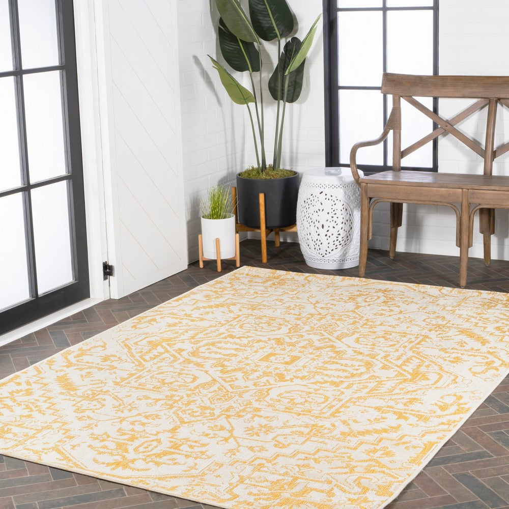 Cascade Bohemian Medallion Textured Weave Indoor/outdoor Area Rug