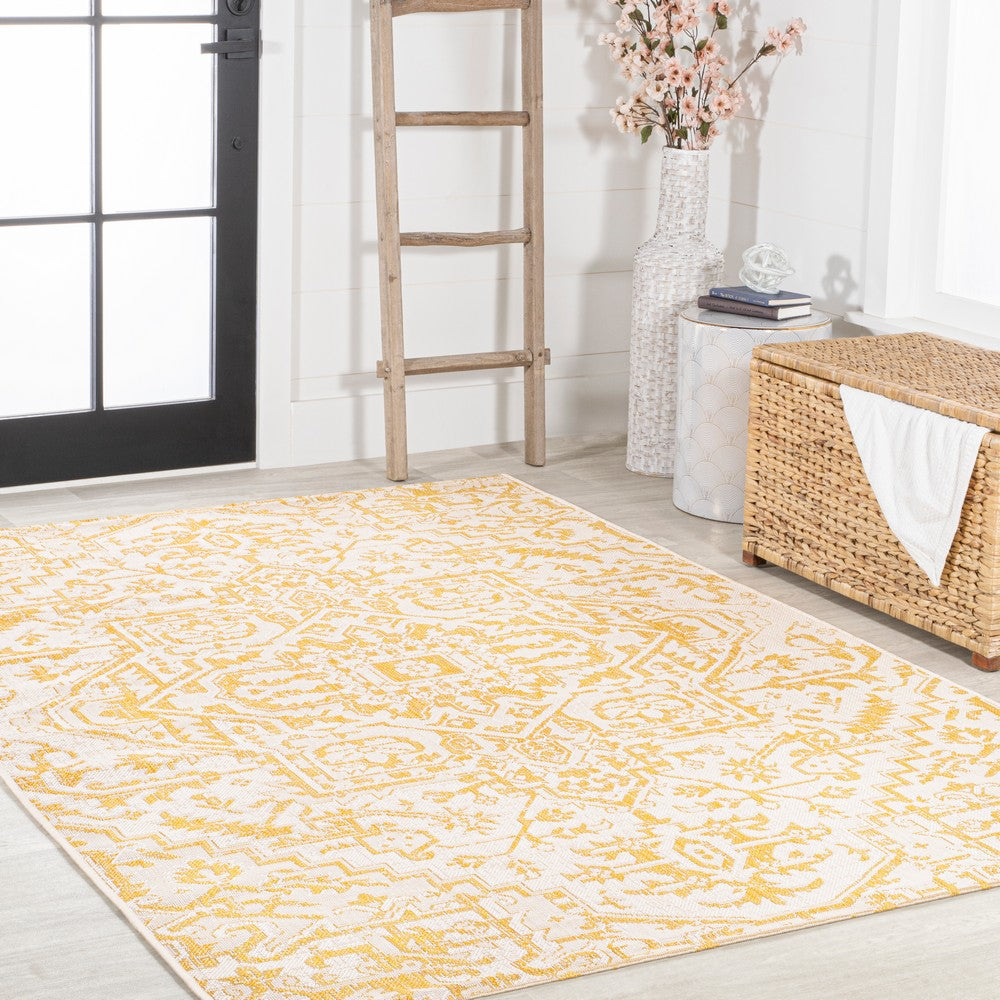 Cascade Bohemian Medallion Textured Weave Indoor/outdoor Area Rug